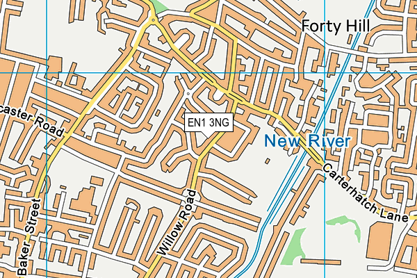 EN1 3NG map - OS VectorMap District (Ordnance Survey)