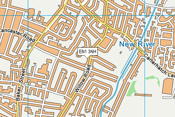 EN1 3NH map - OS VectorMap District (Ordnance Survey)