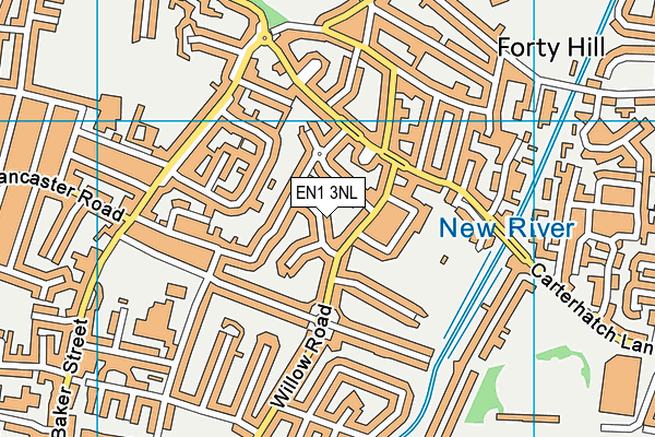 EN1 3NL map - OS VectorMap District (Ordnance Survey)