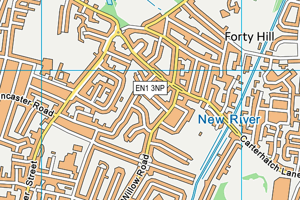 EN1 3NP map - OS VectorMap District (Ordnance Survey)