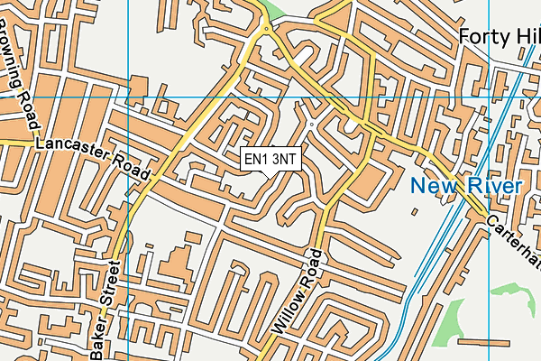 EN1 3NT map - OS VectorMap District (Ordnance Survey)