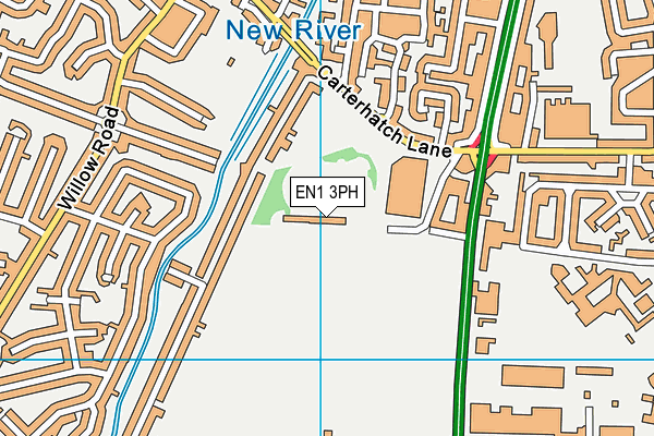 EN1 3PH map - OS VectorMap District (Ordnance Survey)