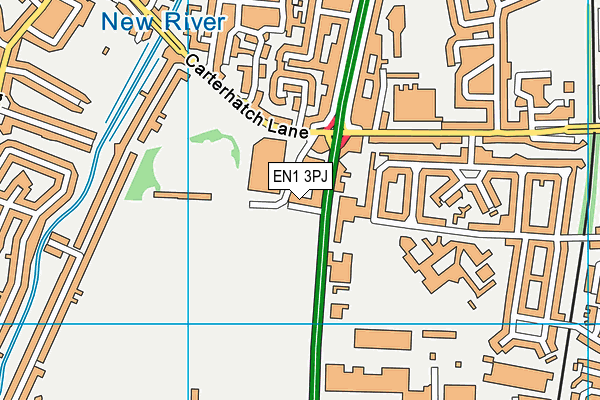 EN1 3PJ map - OS VectorMap District (Ordnance Survey)