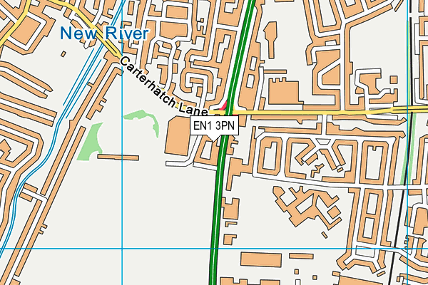 EN1 3PN map - OS VectorMap District (Ordnance Survey)