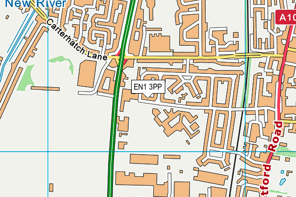 EN1 3PP map - OS VectorMap District (Ordnance Survey)