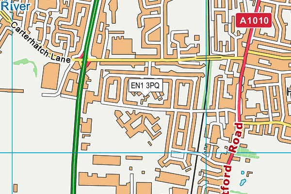 EN1 3PQ map - OS VectorMap District (Ordnance Survey)