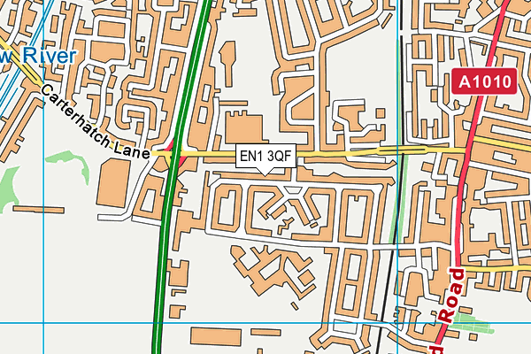 EN1 3QF map - OS VectorMap District (Ordnance Survey)