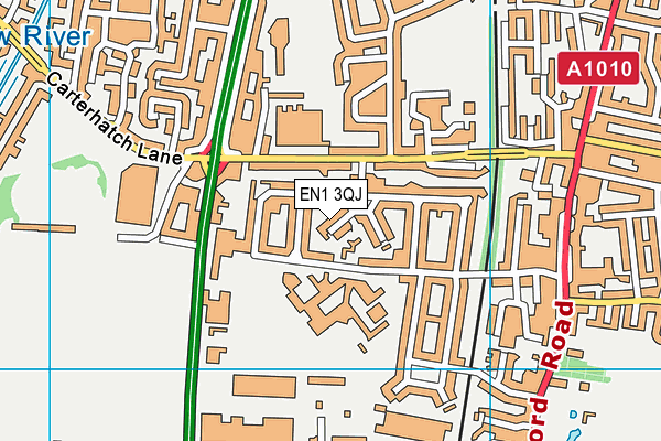EN1 3QJ map - OS VectorMap District (Ordnance Survey)