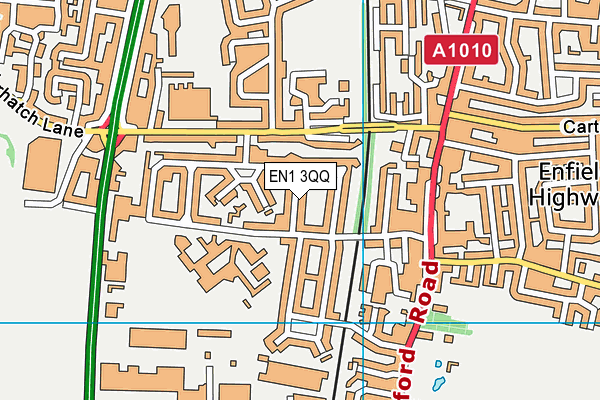 EN1 3QQ map - OS VectorMap District (Ordnance Survey)