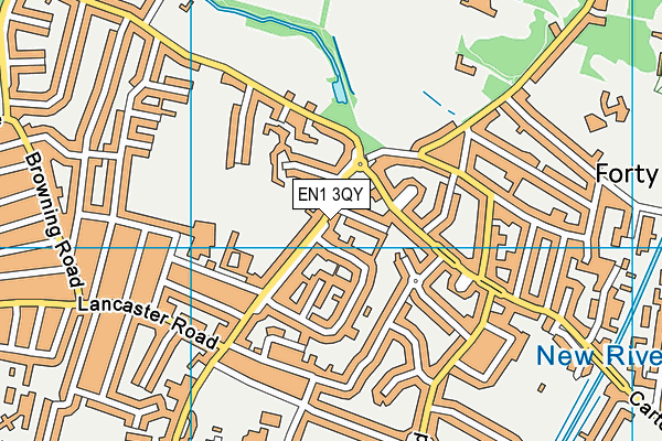 EN1 3QY map - OS VectorMap District (Ordnance Survey)