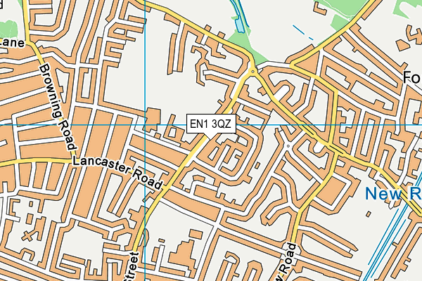 EN1 3QZ map - OS VectorMap District (Ordnance Survey)
