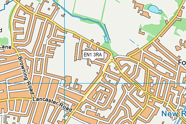 EN1 3RA map - OS VectorMap District (Ordnance Survey)