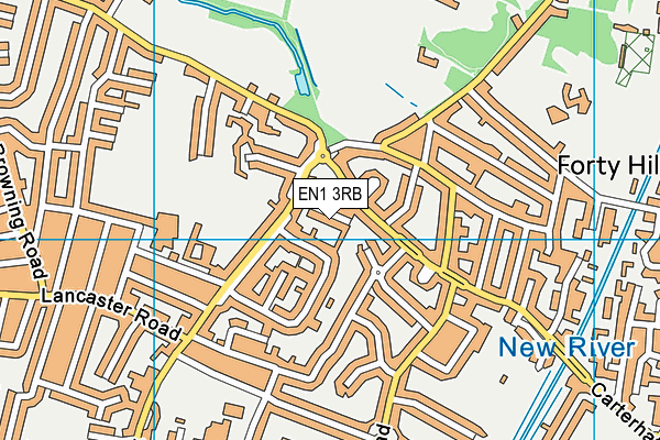 EN1 3RB map - OS VectorMap District (Ordnance Survey)