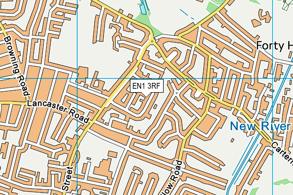 EN1 3RF map - OS VectorMap District (Ordnance Survey)