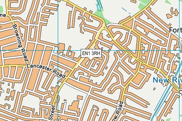 EN1 3RH map - OS VectorMap District (Ordnance Survey)