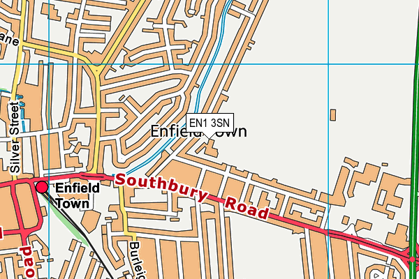 EN1 3SN map - OS VectorMap District (Ordnance Survey)