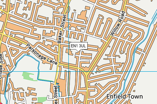 EN1 3UL map - OS VectorMap District (Ordnance Survey)