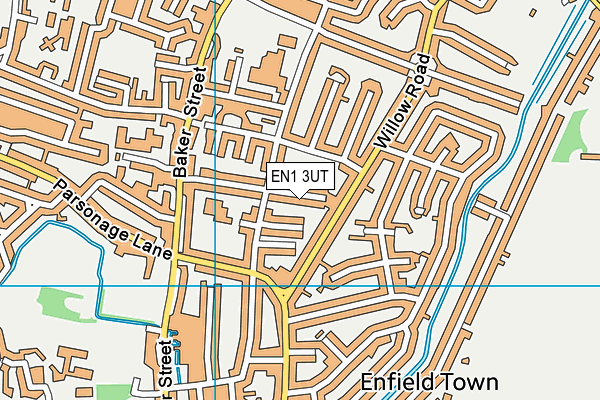 EN1 3UT map - OS VectorMap District (Ordnance Survey)