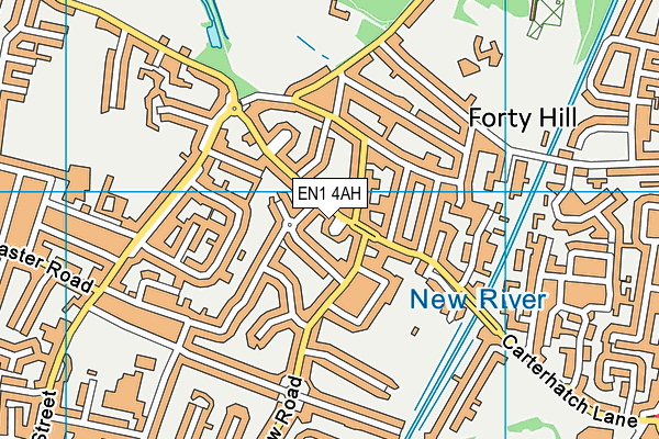 EN1 4AH map - OS VectorMap District (Ordnance Survey)
