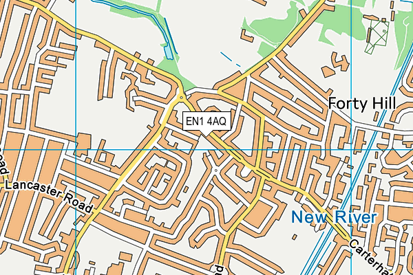 EN1 4AQ map - OS VectorMap District (Ordnance Survey)