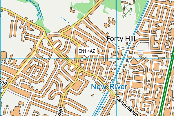 EN1 4AZ map - OS VectorMap District (Ordnance Survey)