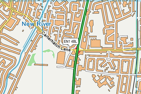 EN1 4BL map - OS VectorMap District (Ordnance Survey)