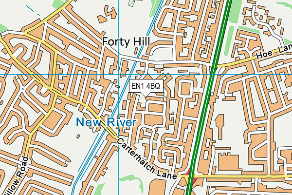 EN1 4BQ map - OS VectorMap District (Ordnance Survey)