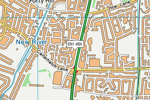 EN1 4BX map - OS VectorMap District (Ordnance Survey)