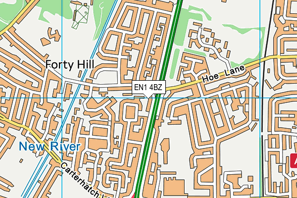 EN1 4BZ map - OS VectorMap District (Ordnance Survey)