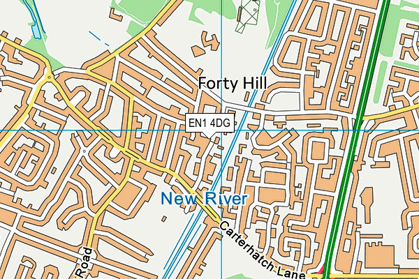 EN1 4DG map - OS VectorMap District (Ordnance Survey)