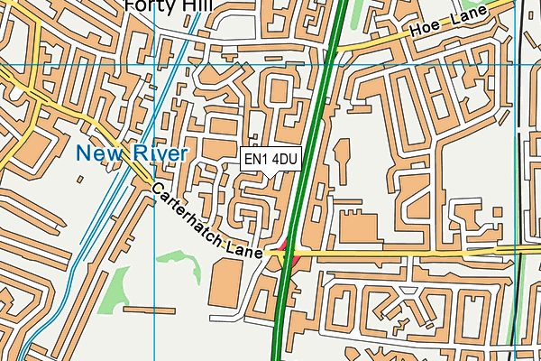 EN1 4DU map - OS VectorMap District (Ordnance Survey)