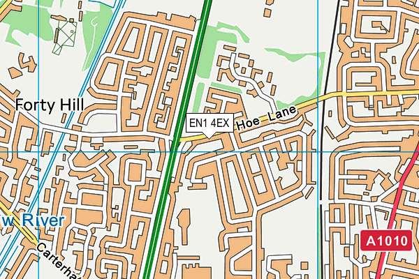 EN1 4EX map - OS VectorMap District (Ordnance Survey)