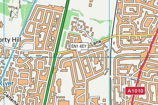 EN1 4EY map - OS VectorMap District (Ordnance Survey)