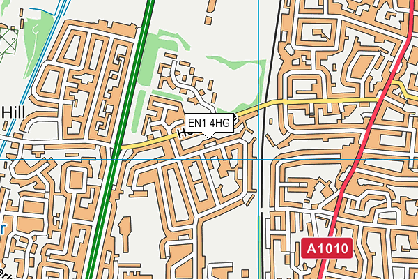 EN1 4HG map - OS VectorMap District (Ordnance Survey)