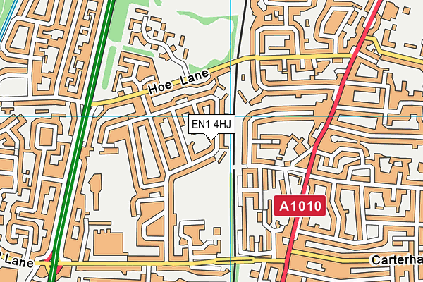 EN1 4HJ map - OS VectorMap District (Ordnance Survey)