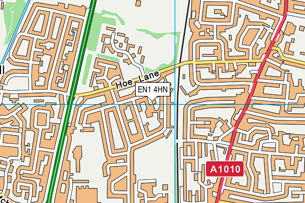 EN1 4HN map - OS VectorMap District (Ordnance Survey)