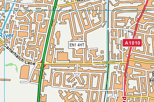 EN1 4HT map - OS VectorMap District (Ordnance Survey)