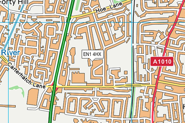 EN1 4HX map - OS VectorMap District (Ordnance Survey)