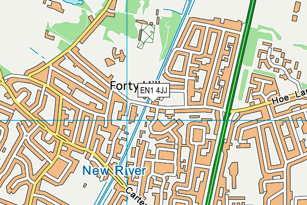 EN1 4JJ map - OS VectorMap District (Ordnance Survey)