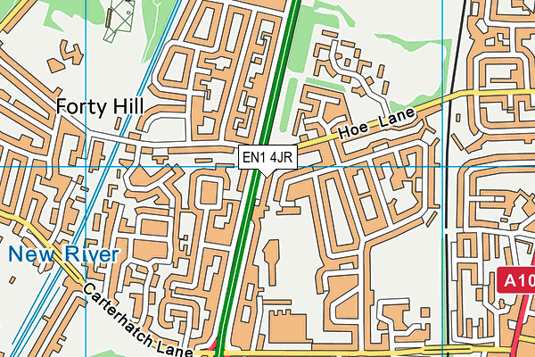 EN1 4JR map - OS VectorMap District (Ordnance Survey)