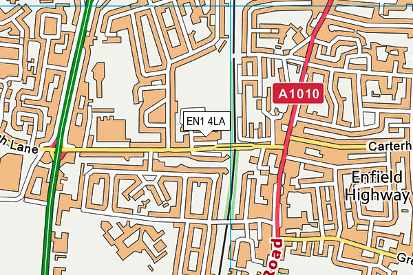 EN1 4LA map - OS VectorMap District (Ordnance Survey)