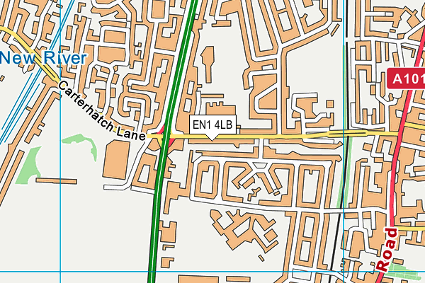 EN1 4LB map - OS VectorMap District (Ordnance Survey)