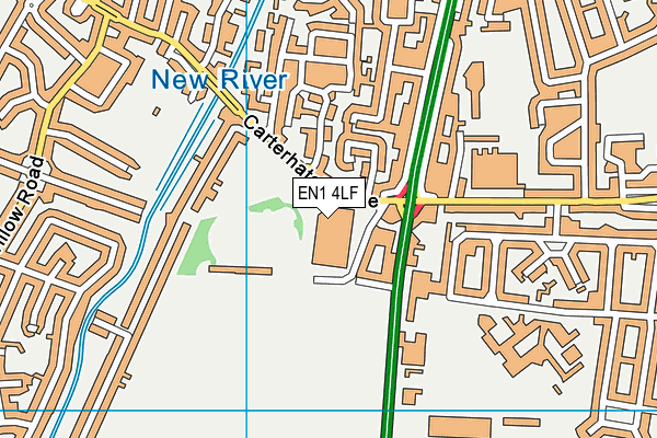 David Lloyd (Enfield) map (EN1 4LF) - OS VectorMap District (Ordnance Survey)
