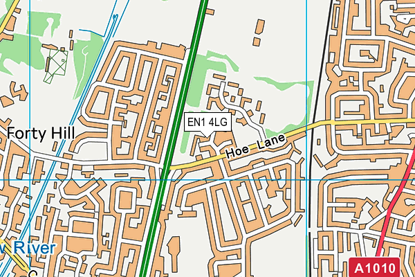 EN1 4LG map - OS VectorMap District (Ordnance Survey)