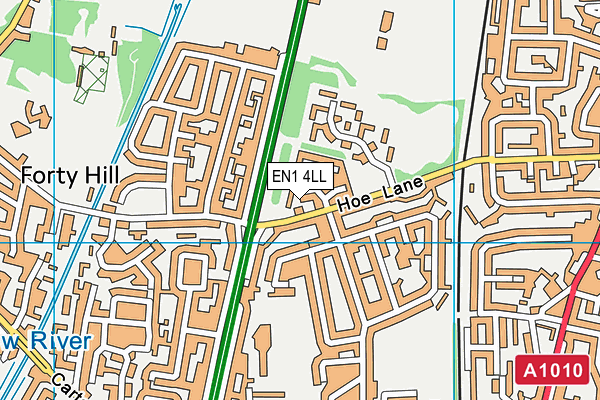 EN1 4LL map - OS VectorMap District (Ordnance Survey)