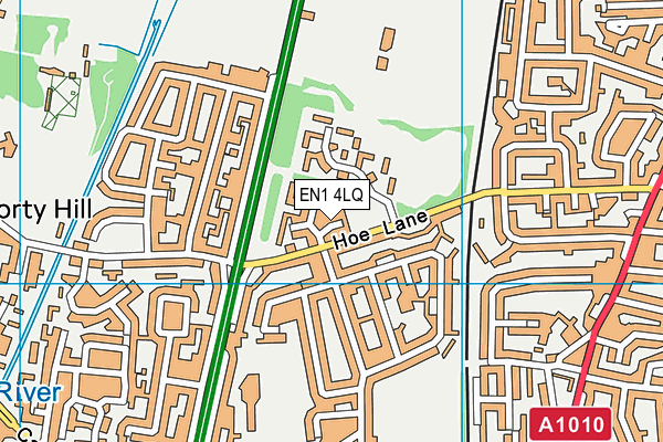 EN1 4LQ map - OS VectorMap District (Ordnance Survey)