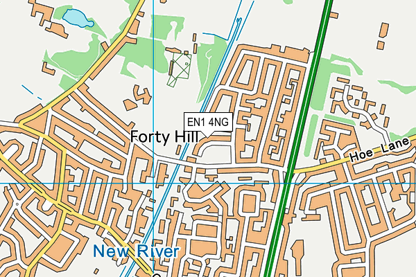 EN1 4NG map - OS VectorMap District (Ordnance Survey)