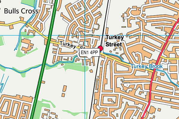 EN1 4PP map - OS VectorMap District (Ordnance Survey)