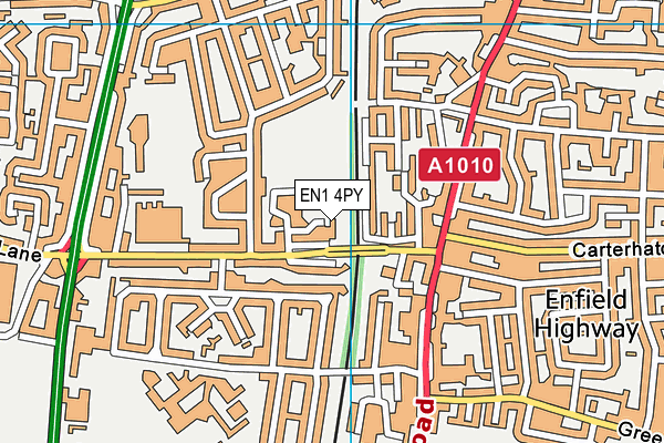 EN1 4PY map - OS VectorMap District (Ordnance Survey)