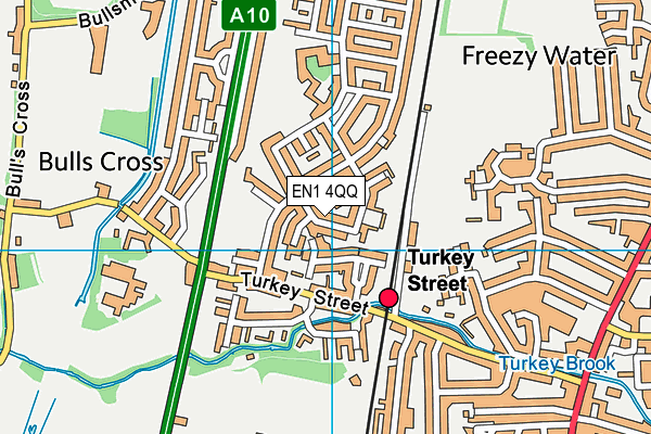 EN1 4QQ map - OS VectorMap District (Ordnance Survey)